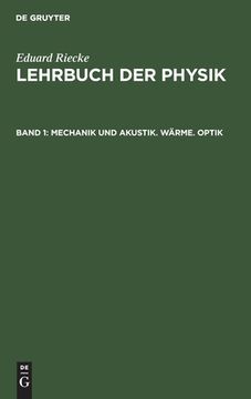 portada Mechanik und Akustik. Wärme. Optik (in German)