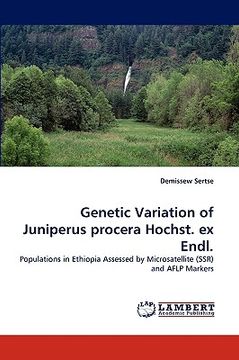 portada genetic variation of juniperus procera hochst. ex endl. (en Inglés)