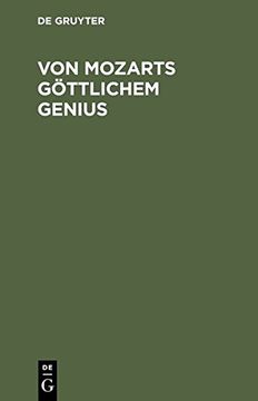portada Von Mozarts Goettlichem Genius: Eine Kunstbetrachtung Auf Der Grundlage Der Schopenhauerschen Philosophie