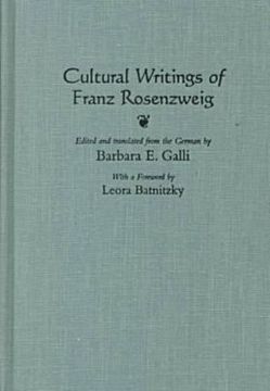 portada Cultural Writings of Franz Rosenzweig (en Inglés)