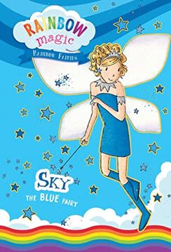 portada Rainbow Magic Rainbow Fairies Book #5: Sky the Blue Fairy (en Inglés)