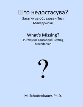 portada What's Missing?  Puzzles for Educational Testing: Macedonian (Macedonian Edition)