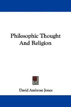 portada philosophic thought and religion (en Inglés)