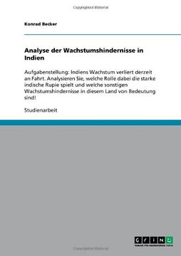 portada Analyse der Wachstumshindernisse in Indien (German Edition)