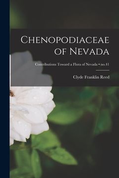 portada Chenopodiaceae of Nevada; no.41 (en Inglés)