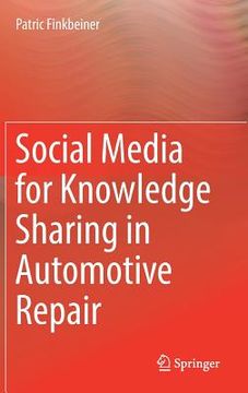 portada Social Media for Knowledge Sharing in Automotive Repair (en Inglés)