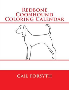 portada Redbone Coonhound Coloring Calendar (in English)