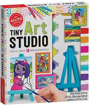 portada Tiny art Studio: Color & Create 10 Mini Masterpieces (Klutz) (in English)