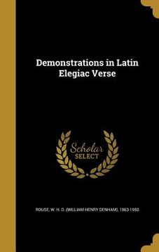 portada Demonstrations in Latin Elegiac Verse (in English)