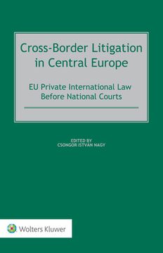 portada Cross-Border Litigation in Central Europe: EU Private International Law Before National Courts (en Inglés)