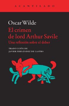 portada El Crimen de Lord Arthur Savile (in Spanish)