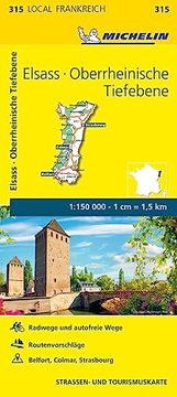 Libro Michelin Localkarte Elsass Oberrheinische Tiefebene 1: 150 000 ...