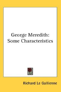 portada george meredith: some characteristics (in English)