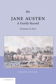 portada Jane Austen: A Family Record 2nd Edition Paperback 