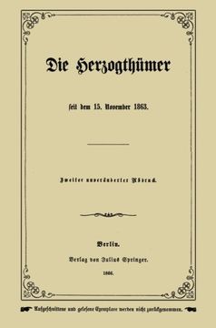 portada Die Herzogthümer (German Edition)