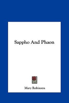 portada sappho and phaon (en Inglés)