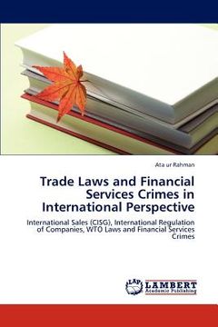 portada trade laws and financial services crimes in international perspective (en Inglés)