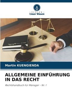 portada Allgemeine Einführung in Das Recht (en Alemán)