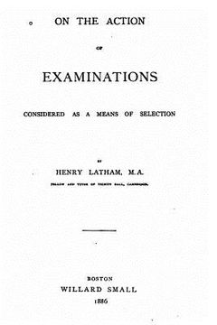 portada On the action of examinations considered as a means of selection (en Inglés)