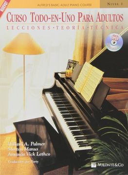 portada Curso Todo-En-Uno Para Adultos, Nivel 1: Lecciones * Teoria * Tecnica (Spanish Language Edition), Book & CD (in Spanish)