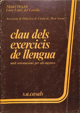 portada Clau Dels Exercicis de Llengua amb Orientacions per als Mestres (Catalán).