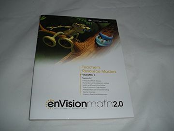 portada enVision Math 2.0 Teacher's Resource Masters Grade 1 Volume 1 Topics 1-7