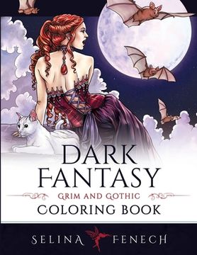 portada Dark Fantasy Coloring Book: Grim and Gothic (en Inglés)
