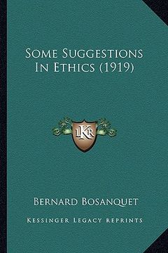portada some suggestions in ethics (1919) (en Inglés)