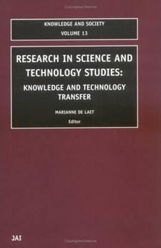 portada research in science and technology studies: knowledge and technology transfer (in English)