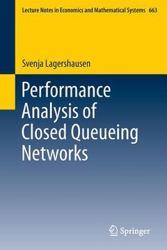 portada performance analysis of closed queueing networks (en Inglés)