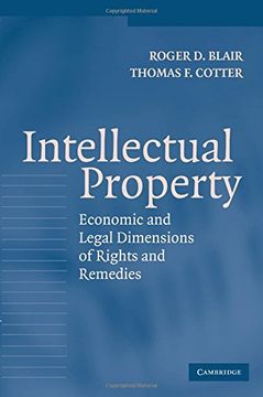 portada Intellectual Property Paperback: Economic and Legal Dimensions of Rights and Remedies (en Inglés)