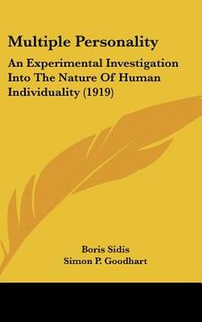 portada multiple personality: an experimental investigation into the nature of human individuality (1919) (in English)