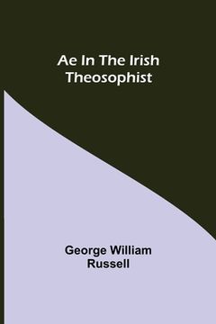 portada Ae In The Irish Theosophist (en Inglés)
