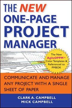 portada the new one-page project manager: communicate and manage any project with a single sheet of paper
