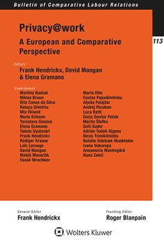 portada Privacy@work: A European and Comparative Perspective (en Inglés)