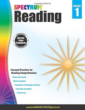 portada Spectrum Reading Workbook, Grade 1 (en Inglés)