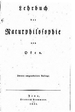 portada Lehrbuch der Naturphilosophie (en Alemán)