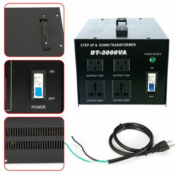 3000W Convertidor de Voltage Transformador 220V a 110V y de 110V a 220V  comprar en tu tienda online Buscalibre Colombia