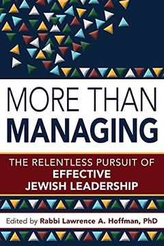 portada More Than Managing: The Relentless Pursuit of Effective Jewish Leadership (en Inglés)