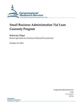 portada Small Business Administration 7(a) Loan Guaranty Program (en Inglés)
