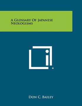 portada a glossary of japanese neologisms