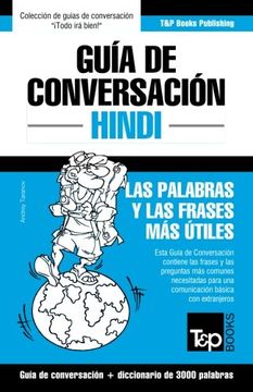 portada Guía de Conversación Español-Hindi y Vocabulario Temático de 3000 Palabras: 144 (Spanish Collection) (in Spanish)