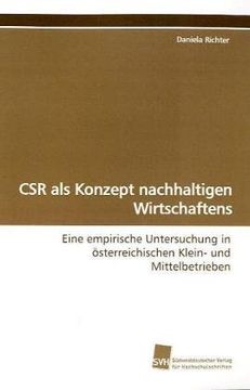 portada CSR als Konzept nachhaltigen Wirtschaftens: Eine empirische Untersuchung in österreichischen Klein- und Mittelbetrieben