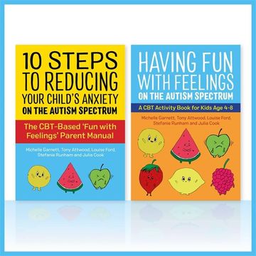 portada Fun With Feelings on the Autism Spectrum (Parent Manual and Child cbt Activity Book two Book Set)
