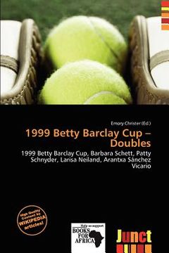 1999 betty barclay cup - doubles