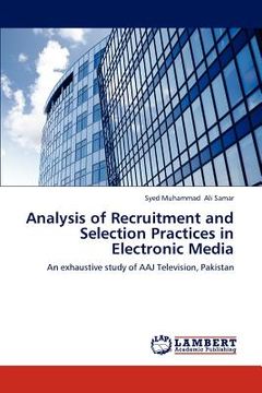 portada analysis of recruitment and selection practices in electronic media (in English)