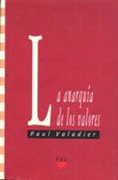 portada La anarquía de los valores (GS) (in Spanish)