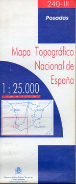 portada mapa topográfico nacional de españa. escala 1:25.000. 278-ii. posadas.
