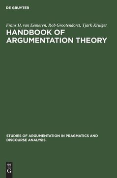 portada handbook of argumentation theory: a critical survey of classical backgrounds and modern studies