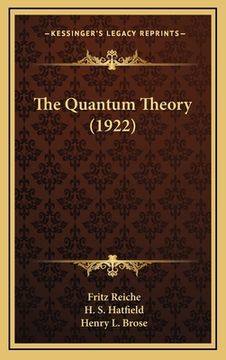 portada the quantum theory (1922) (en Inglés)